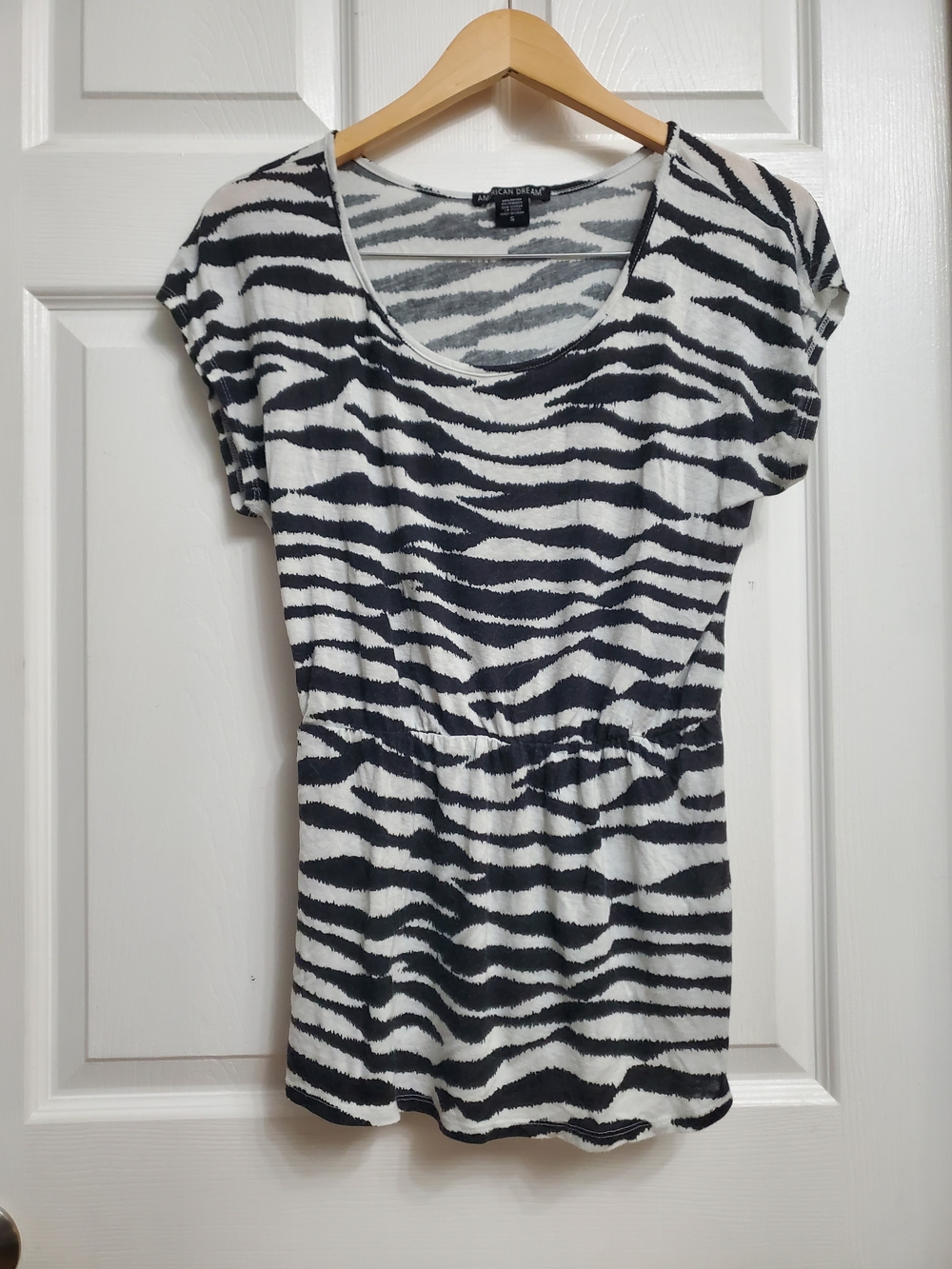 American Dream Zebra Print Tee - SIZE S